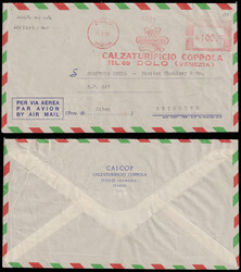 Repubblica. Busta aerea spedita da Dolo il 14/2/1958 per Beirut, ...