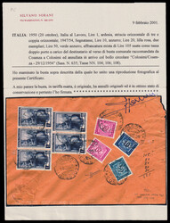 Repubblica. Busta con tassa a carico del destinatario spedita da ...