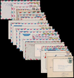 Repubblica. 1955-1982, venticinque buste generalmente spedite per via ...