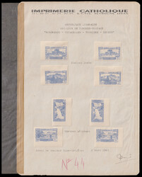 Lebanon Stamp. Proofs 1945 MH Monuments, Castles, Tourism and Sports ...