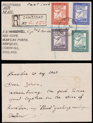 5600: 桑給巴爾 - Postal stationery