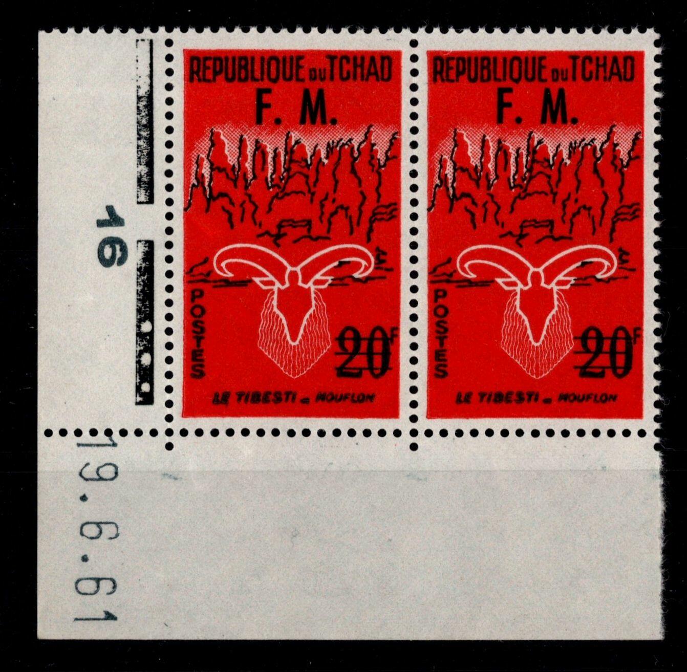 1966, Zulassungsmarke als waagerechtes Paar aus der linken unteren ...