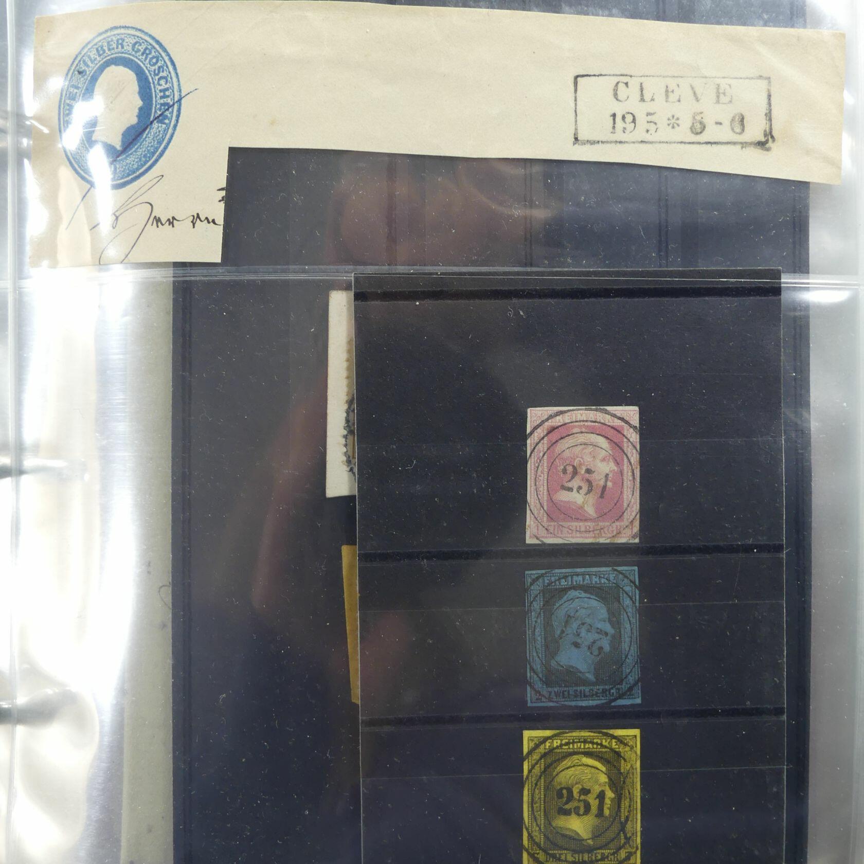 Heimatsammlung Kleve mit Belegen, Stempeln und Ansichtskarten aus der ...