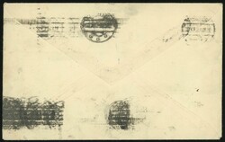 1921, Freimarken ungezähnt auf Umschlag mit Stempelfragmenten  ...