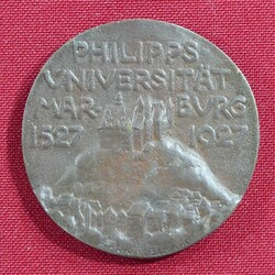Marburg, Bronzeguss-Medaille 1927, 400 Jahre Philipps-Universität zu ...