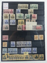 Partie von ca. 160 Marken mit etlichen Querformaten auf Steckkarten, ...