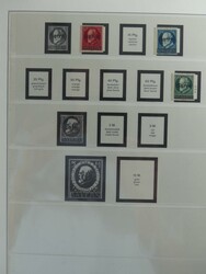 Gut bestückte Teilsammlung im Falzlosalbum, davor noch eine ungebr. ...