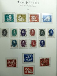 Von 1949-1969 komplette Sammlung in zwei Leuchtturm Vordrucken. Dabei ...