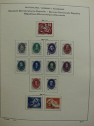 Sammlung von 1949–1990 komplett in zwei Vordrucken. Dabei ...