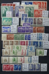 Umfassender Lagerbestand DDR in 5 Steck- und 4 Vordruckalben. Dabei ...