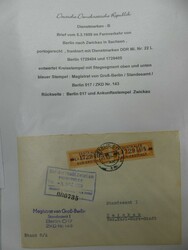 Sammlung von Belegen (mehr als 100 Stk.) überwiegend mit Frankaturen ...