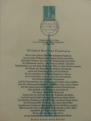 Partie der amtlichen Ersttagsblätter von 1956-1959 mit Nr. 1-43 ...