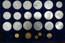 Kleine Sammlung vom 1 Peso-Stück bis zum 100 Pesos-Stück aus 1866 ...