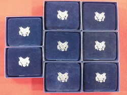 Karton mit einer kompletten Serie der Silber-Eagle von 2011 bis 2018 ...