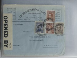 Interessante Partie von über 50 Zensurpostbriefen aus ganz Europa ...