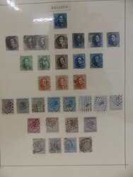 Klassik-Sammlung aus 1849-1889 auf alten Albumseiten. (Mi ca. 400,-)  ...