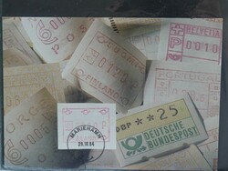 ATM-Sammlung der Jahre 1984-2017 (Mi.-Nr. 1-28) mit mehr als 40 ...