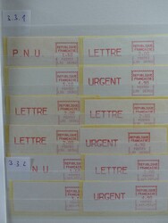 Interessanter Posten der ATM Mi.-Nr. 3.3 mit 25 Portostufensätzen ...