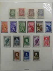 Von 1929 bis 1955 komplett mit allen Spitzen wie Mi.-Nr. 39-44 ...