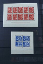 Partie von besseren Blöcken und Kleinbögen aus Europa im Steckbuch, ...