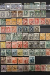 Teilsammlung alt bis modern mit Blöcken im dicken Steckbuch  ...