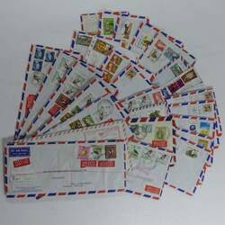 Partie von mehr als 250 oft philatelistisch frankierten Belegen  ...