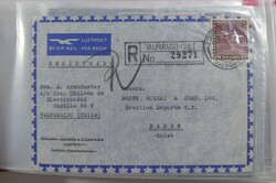 Partie von rund 50 alten Briefen. Dabei u.a. Luftpost, R-Briefe, ...