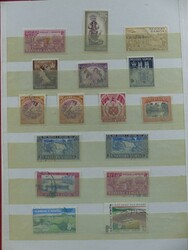 Kleine Zusammenstellung von ca. 200 Marken im Steckbuch  ...