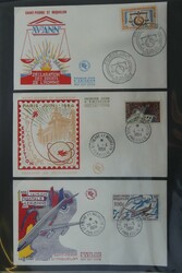 FDC-Sammlung aus 1963–2001 im OrdnerAutomatically generated ...