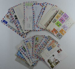 Partie von mehr als 250 Belegen (meist Luftpost), sehr ...