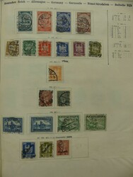 Alte Schaubek-Schwarte aus den 1920er Jahren, mit Marken aus der ...