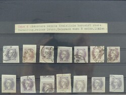 Partie einiger Belege und Einzelmarken, welche der Sammler in den ...