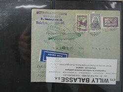 Mappe mit mehr als 30 oft hochwertig frankierten Belegen, dazu noch ...