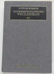 Webersik, Gottlieb: Geographisches Statistisches Weltlexikon 1908, ...