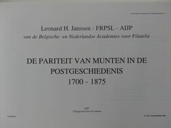 Janssen, Leonard H.J.; De pariteit van munten in de postgeschiedenis ...