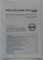 Philatelia Baltica - Mitteilungsblatt der Forschungsgemeinschaft ...