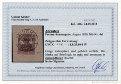 1920, sogen. Siegesmarke 15 Pf (dunkel)braunrot bisdunkelbraunkarmin ...