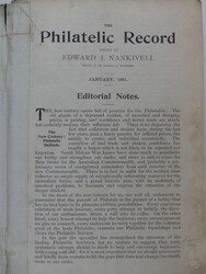 The Philatelic Record, 1901, 314 S., gebunden, gebraucht  ...