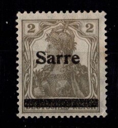 1920, Freimarke 2 Pf mit Aufdruck Type II, geprüft Burger BPP (Mi ...