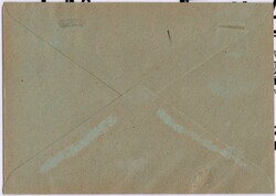 1945, Postverschlusszettel als Gebührenzettel verwendet auf Brief ...