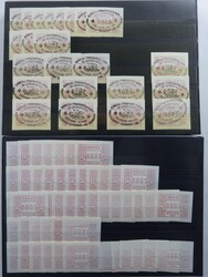 Umfangreicher Bestand überwiegend postfrischer ATM bis etwa 2003 in ...
