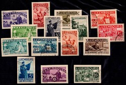 1935, Intellektuelle kompl. Satz auf Briefstück (Mi 2.500,-)  ...