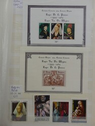 Umfangreiche Motivsammlung Gemälde in vier großen Steckalben mit ...