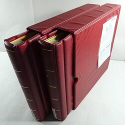 Zwei neuwertige, rote Leuchtturm-Drehstabbinder mit Kassette ...