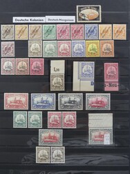 In den Hauptnummern kompletter Bestand auf großer Steckkarte mit ...