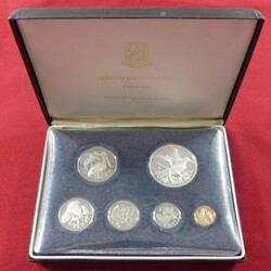 KMS 1974 mit 6-Münzen-Set, inkl. Silber-1-Dollar-Münze im ...