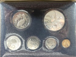 KMS 1974 mit 6-Münzen-Set, inkl. Silber-1-Dollar-Münze im ...