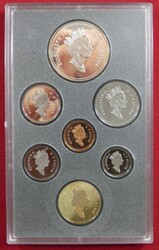 1995, KMS von 1 Cent bis 1 Dollar, dazu 1 Dollar ~Hudson Bay Company~ ...