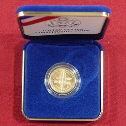 5 Dollar, 1987 ~We the People~ in der Originalschatulle mit ...