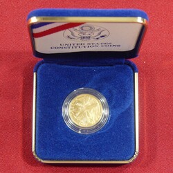 5 Dollar, 1987 ~We the People~ in der Originalschatulle mit ...